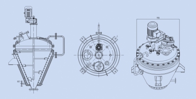 Secador cónico de vacío